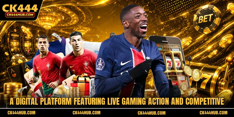 A digital platform featuring live gaming action and competitive