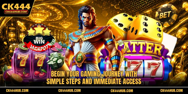 Begin your gaming journey with simple steps and immediate access