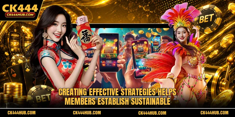 Creating effective strategies helps members establish sustainable