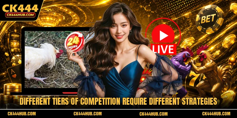 Different tiers of competition require different strategies