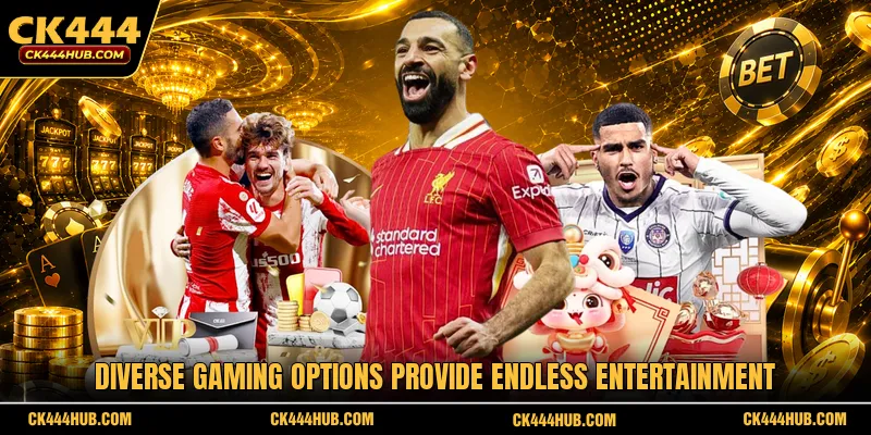 Diverse gaming options provide endless entertainment