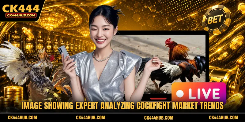 Image showing expert analyzing cockfight market trends