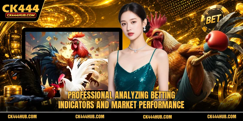 Professional analyzing betting indicators and market performance