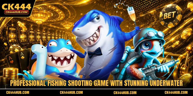 Professional fishing shooting game with stunning underwater