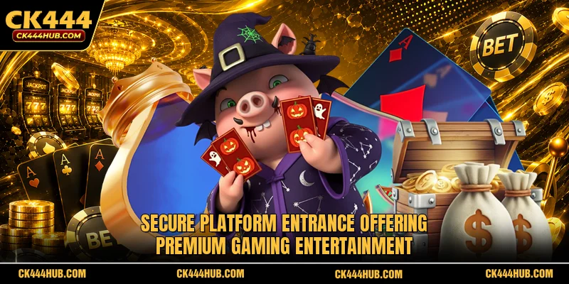 Secure platform entrance offering premium gaming entertainment