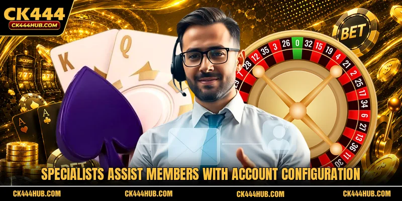 Specialists assist members with account configuration