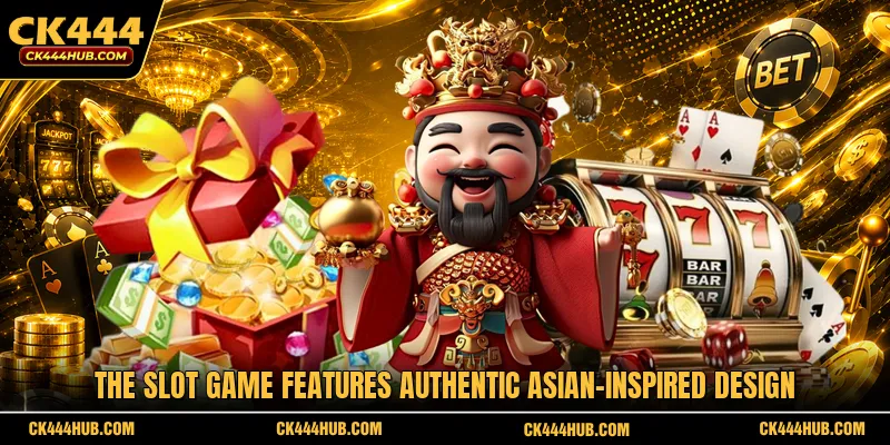 The slot game features authentic Asian-inspired design